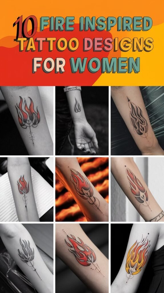 10 Fire Inspired Tattoo Designs for Women