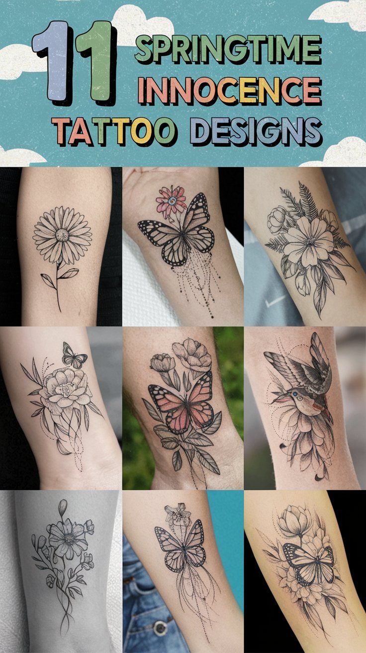 11 Springtime Innocence Tattoo Designs