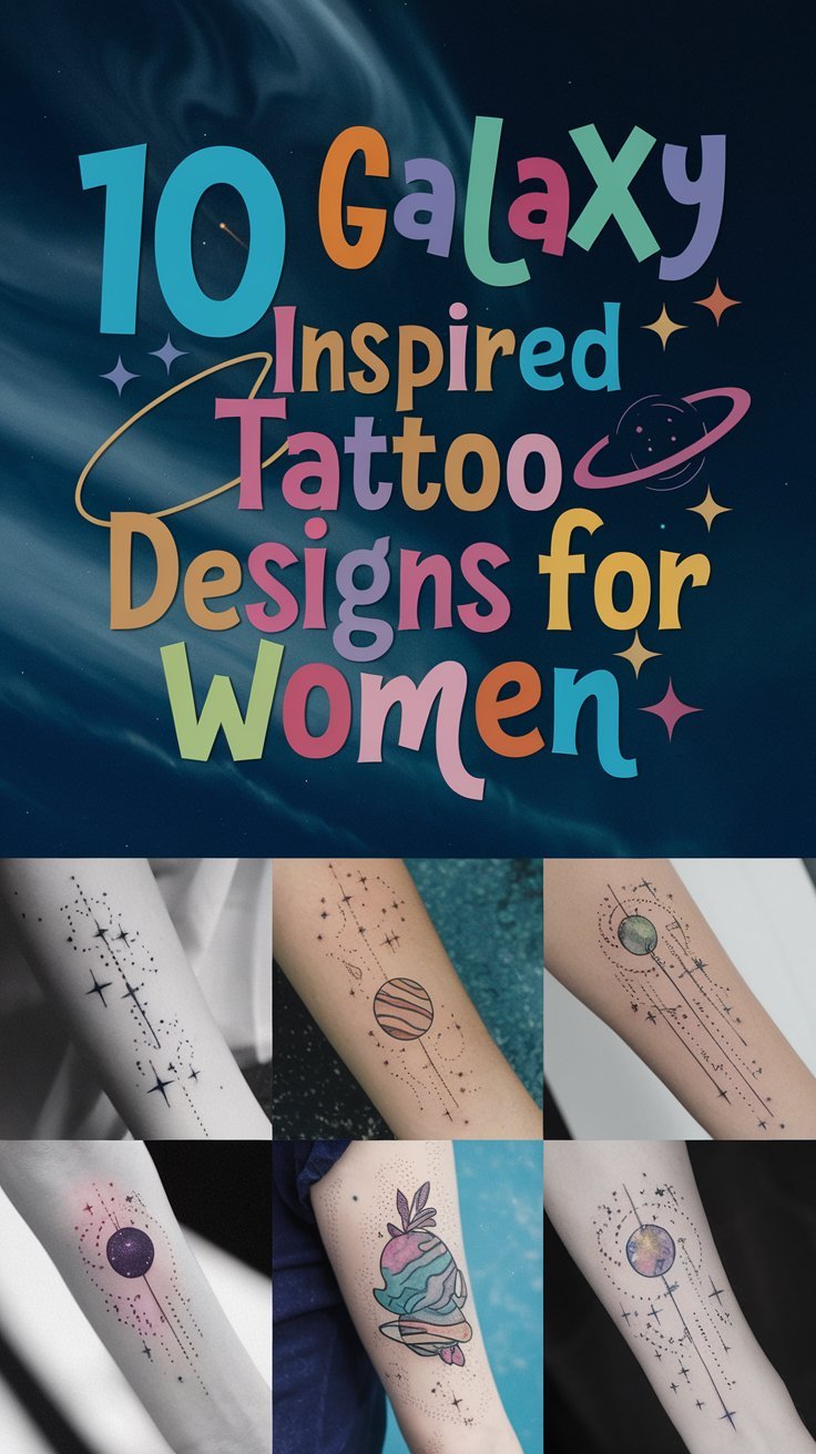 10 Galaxy Inspired Tattoo Designs for Women