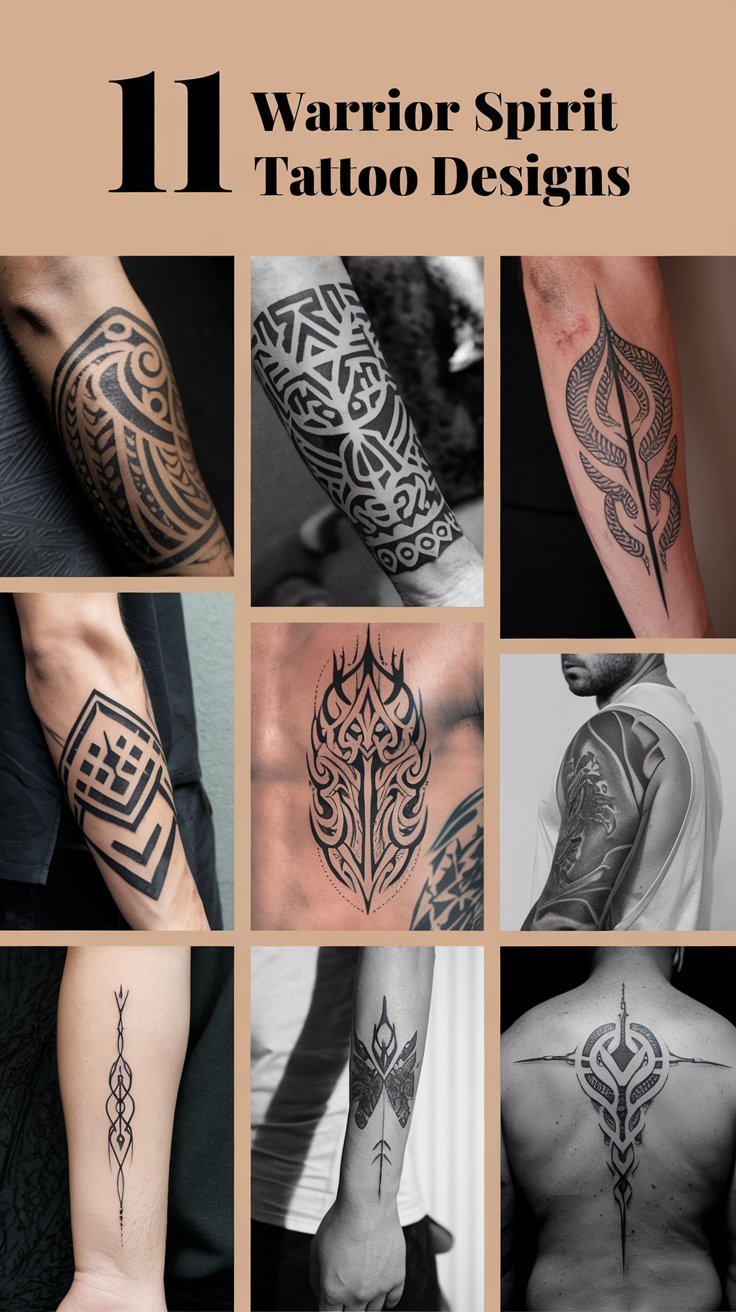 11 Warrior Spirit Tattoo Designs to Honor Your Heritage