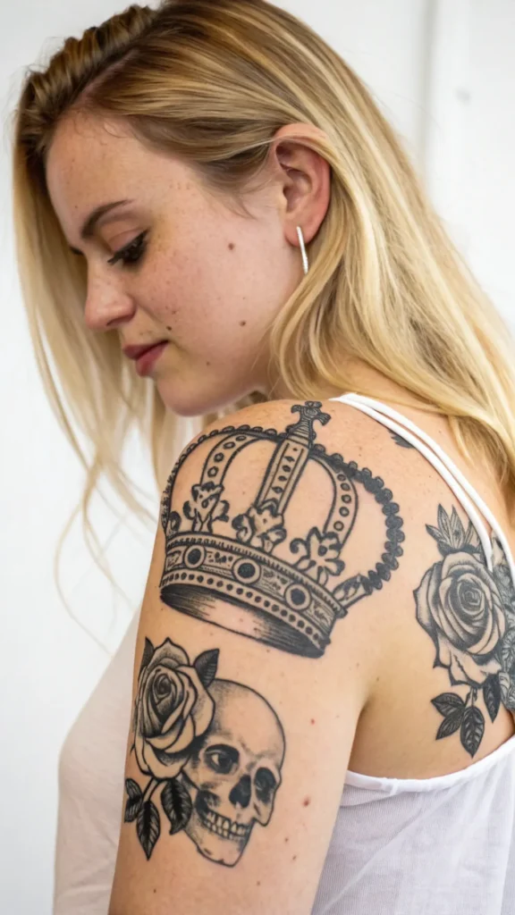 10 Crown Tattoo Designs for Women in 2025