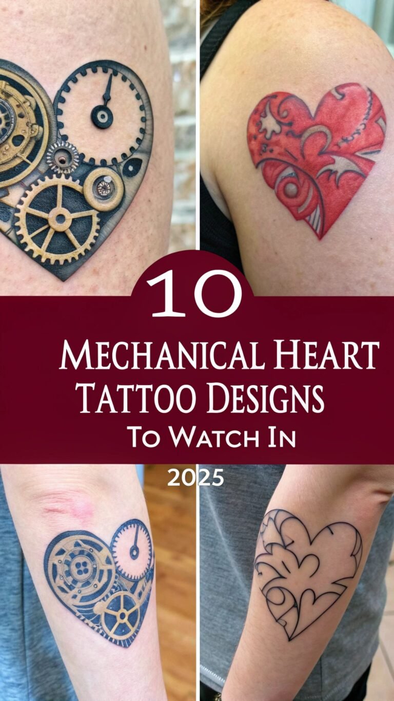 10 Mechanical Heart Tattoo Designs to Watch in 2025