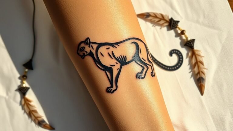 black puma tattoo symbolism