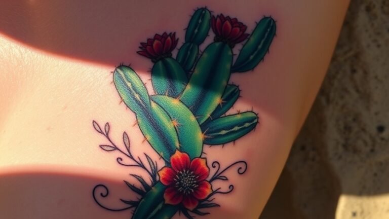 cactus tattoo symbolizes resilience