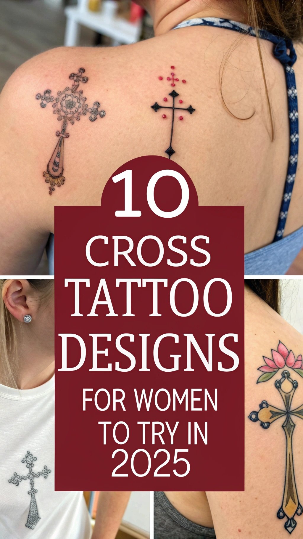 10 Cross Tattoo Designs for Women To Try in 2025