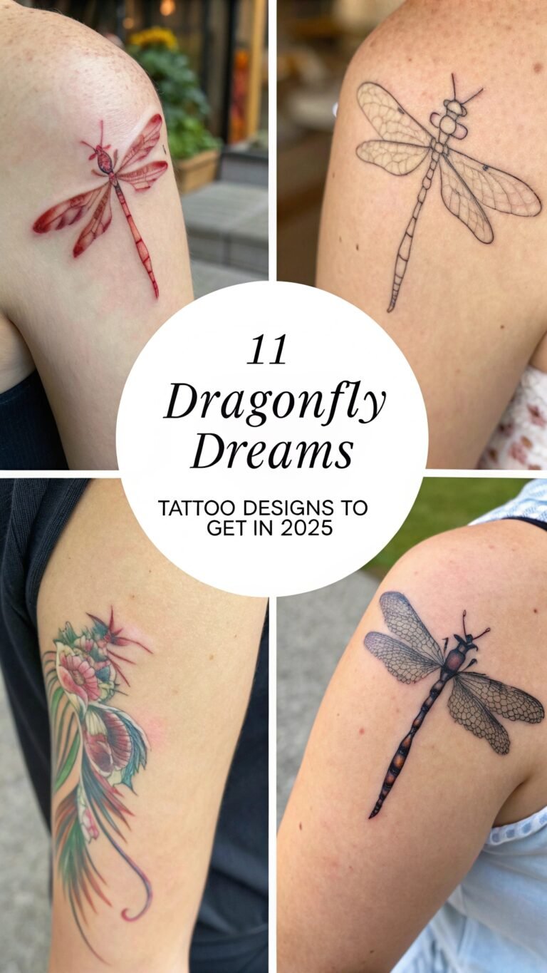 11 Dragonfly Dreams Tattoo Designs to Get in 2025